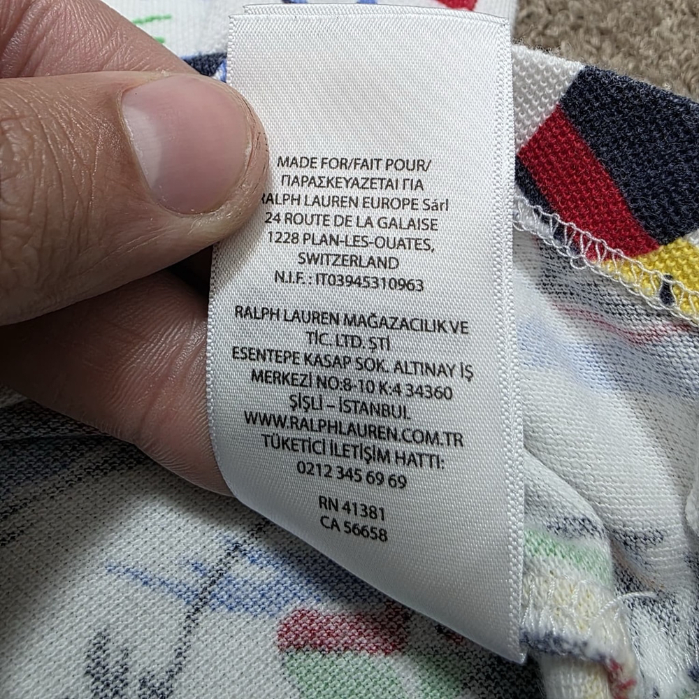 Polo Ralph Lauren Bear Nautical All-Over Beach Print Polo Shirt Men’s XL - Picture 9 of 14